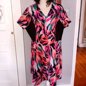 Metaphor Sleek Animal print plus dress